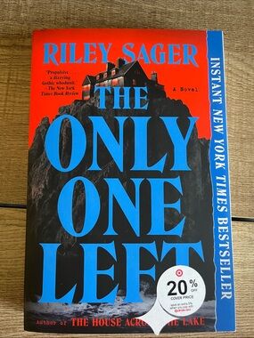 Riley Sager "The Only One Left" Paperback - Bold Blue & Red Cover